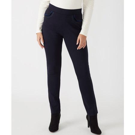 "Damart First Avenue Velvet Detailed Ponte Leggings"