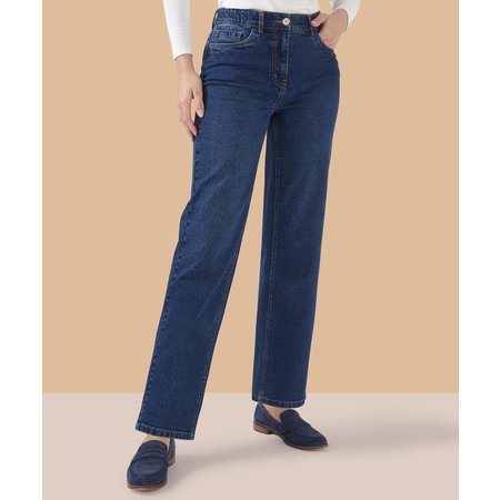 "Damart Denim Straight Relax Leg Jeans"