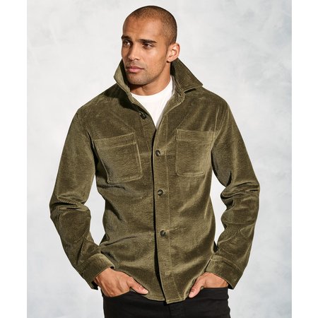 "Damart Brook Taverner Washed Cord 8W Overshirt"