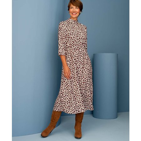 "Damart Animal Print Dress"