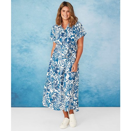 "Damart First Avenue - Relaxed Print Shirt Dress"