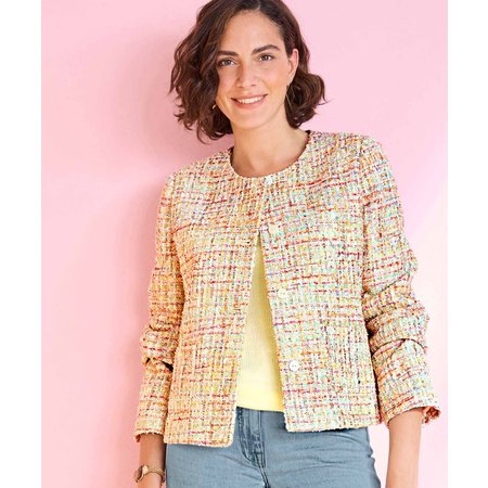 "Damart Tweed Sparkle Jacket"