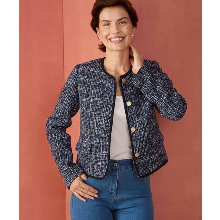 "Damart Tweed Tailored Jacket"