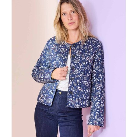 "Damart Print Quilted Jacket"