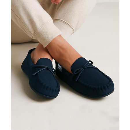 "Damart Totes Isotoner® Mens Herringbone Lined Moccasin"