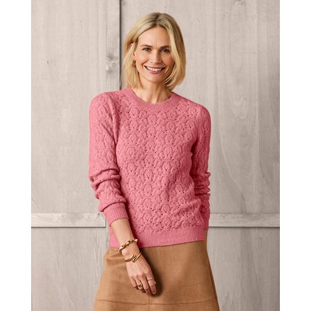 "Damart Pointelle Wool Blend Jumper"