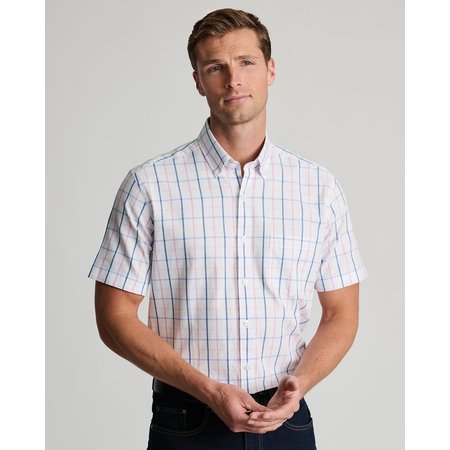 "Damart Brook Taverner Tattersall Check S/S shirt"