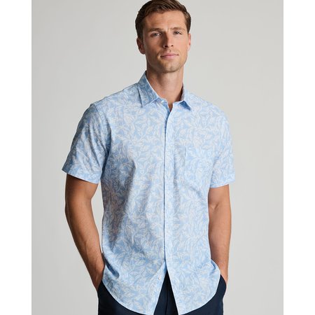 "Damart Brook Taverner Sky Floral Short Sleeve shirt"