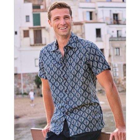 "Damart Brook Taverner Geo Short Sleeve shirt"