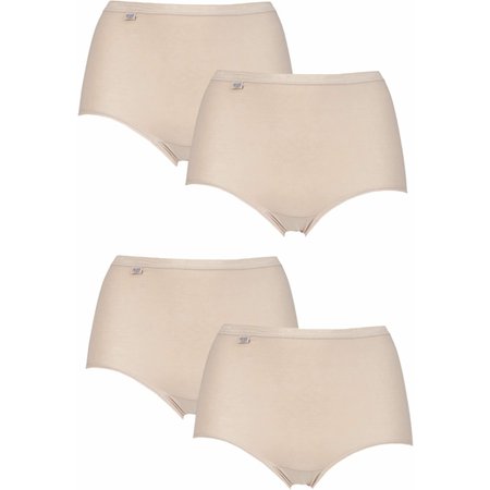 "4 Pack Nude Basic Maxi Briefs Ladies 10 Ladies - Sloggi"