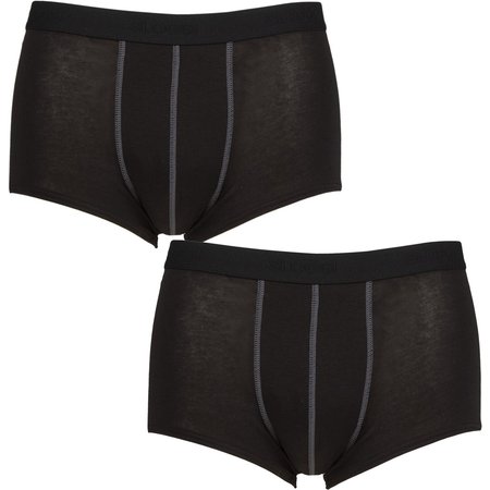 "2 Pack Black 24/7 Basic Natural Cotton Hipster Briefs Men's 32 Mens - Sloggi"