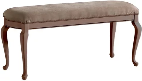 Giotto italian bench - padded - walnut
