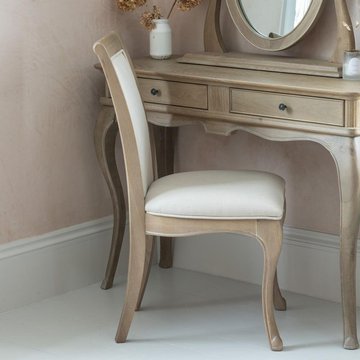 Camille bedroom chair - grey oak