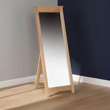 Nimbus cheval bedroom mirror - oak