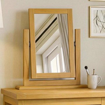 Churchill mirror - vanity - waxed pine