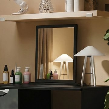 Camden dressing mirror - small - black gloss