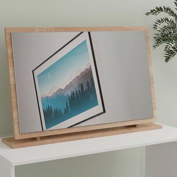 Avon dressing mirror - large - oak