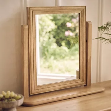 Bordeaux vanity mirror - natural - oak