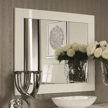 Canova wall mirror - white gloss