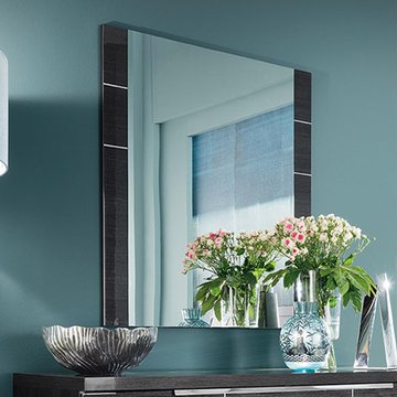 Versilia wall mirror - black