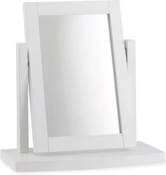 Hampstead white vanity mirror
