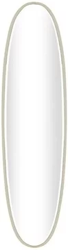 Blair wall mirror - champagne - oval - 36cm x 137.5cm