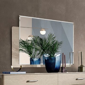 Maia italian wall mirror - sand birch