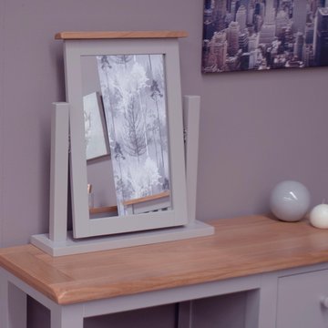 Diamond painted dressing mirror