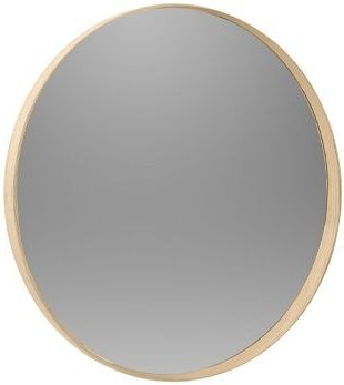 Marlow round wall mirror - cashmere oak