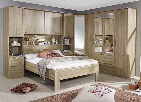 Rivera bedroom set - sonoma oak - 140cm bed