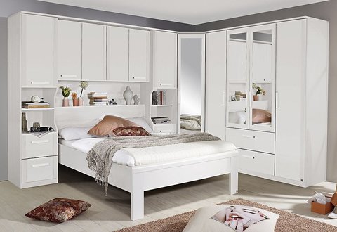 Rivera bedroom set - white - 160cm bed