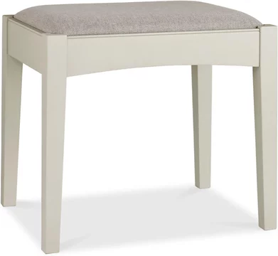 Hampstead soft grey stool - pebble grey fabric