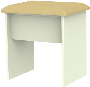 Warwick padded dressing stool - cream