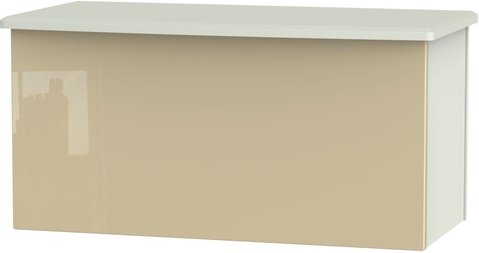 Knightsbridge blanket box - mushroom and cashmere matt