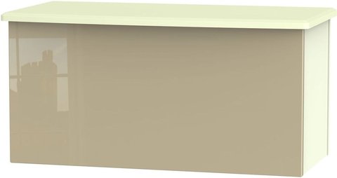 Knightsbridge blanket box - mushroom and cream