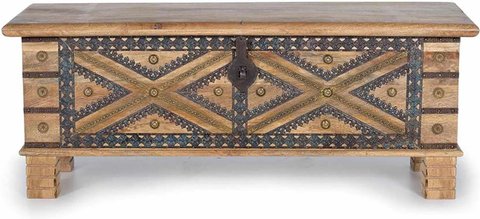 Niedere storage trunk - natural - mango wood