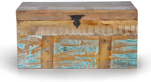 Oberland storage trunk - natural - recycled wood