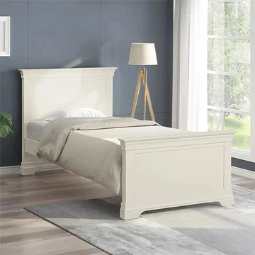 Paisley bed - high foot end - cream painted - sizes available