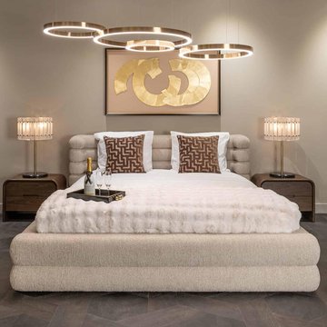 Obidis ottoman storage bed - 6ft queen size - natural - fabric