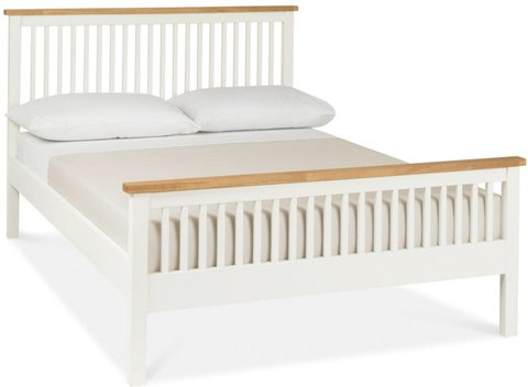 Atlanta two tone bed - high footend - 4ft 6in double