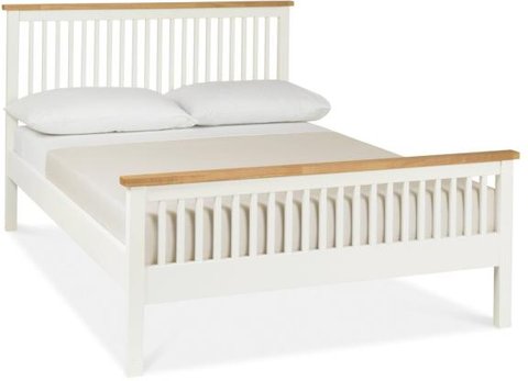 Atlanta two tone bed - high footend - 5ft king size
