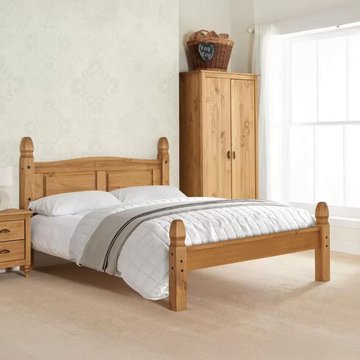 Corona low foot end bed - pine - sizes available