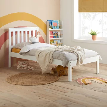 Denver slatted bed - white - sizes available