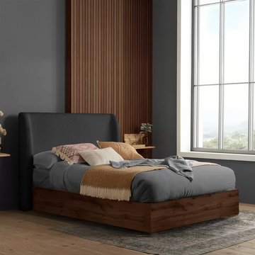 Halfden ottoman storage bed - grey - sizes available