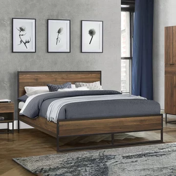Houston bed - walnut - sizes available