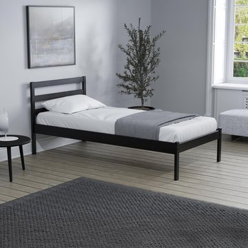 Luka bed - black wood - sizes available