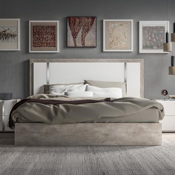 Modern treviso bed - grey - sizes available