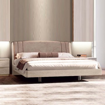 Denali italian bed - sand birch - nabuk - trendy - sizes available