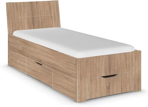Aditio bed - sonoma oak - 3ft single