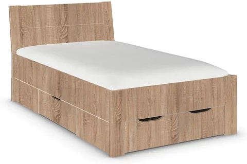 Aditio bed - sonoma oak - 4ft small double